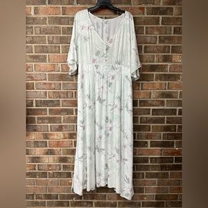 Floral Tribal Maxi Dress